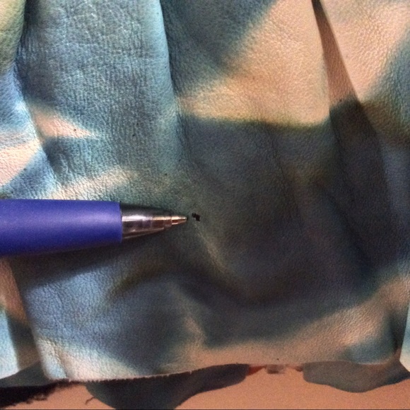 đź’•Amazing and unique leather tie dye jacketđź’• - Picture 14 of 16